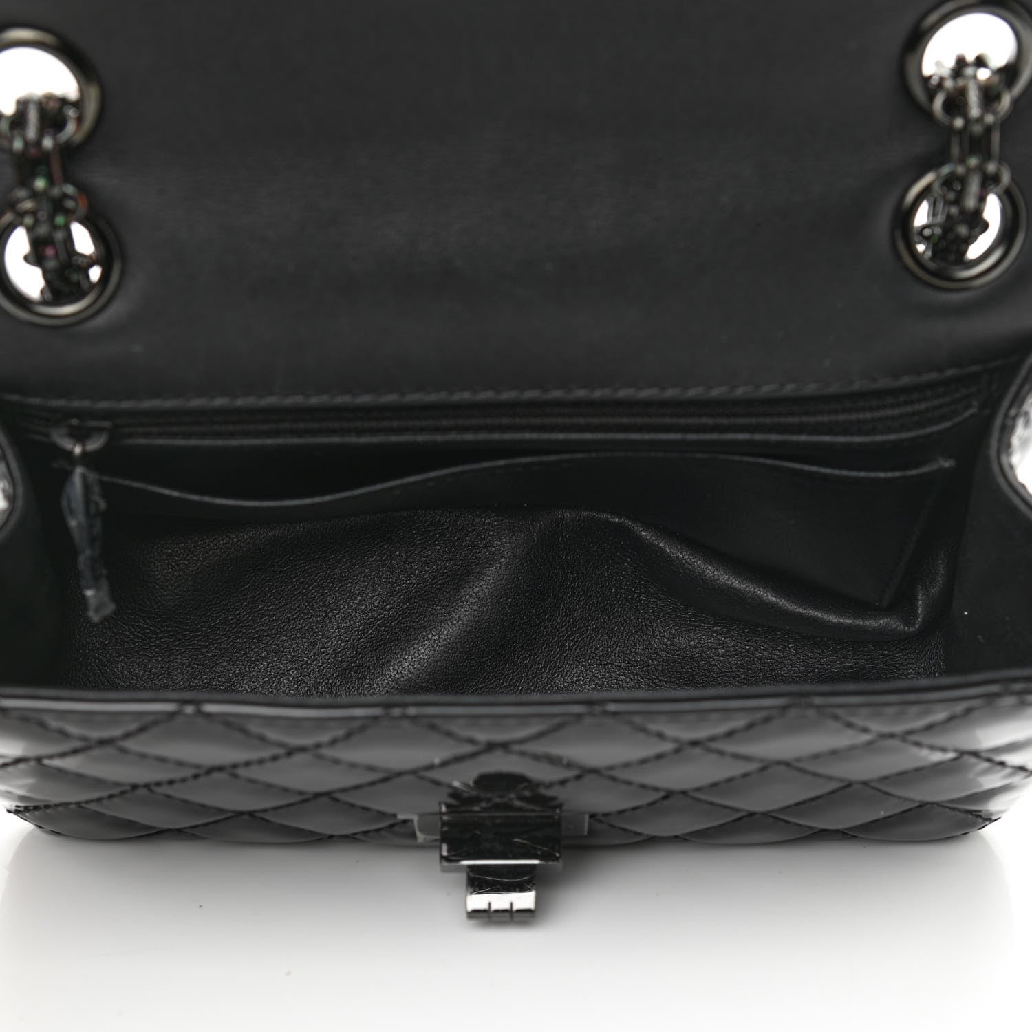 Chanel Patent Calfskin Quilted 2.55 Reissue Mini Flap So Black 5 of 12