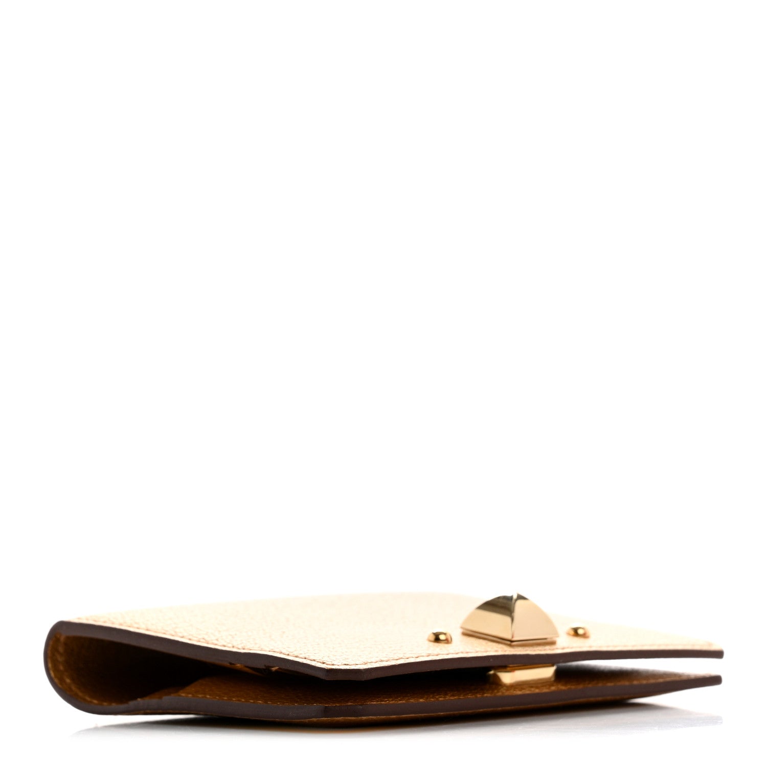 Hermes Metallic Chevre Chamkilight Medor Card Holder Dore 4 of 9