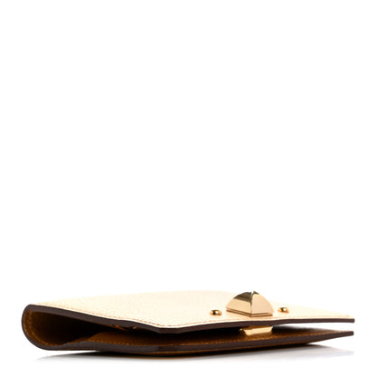 Hermes Metallic Chevre Chamkilight Medor Card Holder Dore 4 of 9
