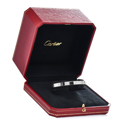 Cartier 18K White Gold LOVE Cuff Bracelet 18 5 of 5