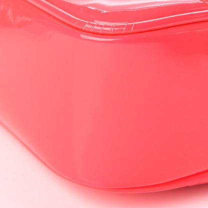 Saint Laurent Patent Calfskin Matelasse Monogram Lou Camera Bag Neon Pink 8 of 9