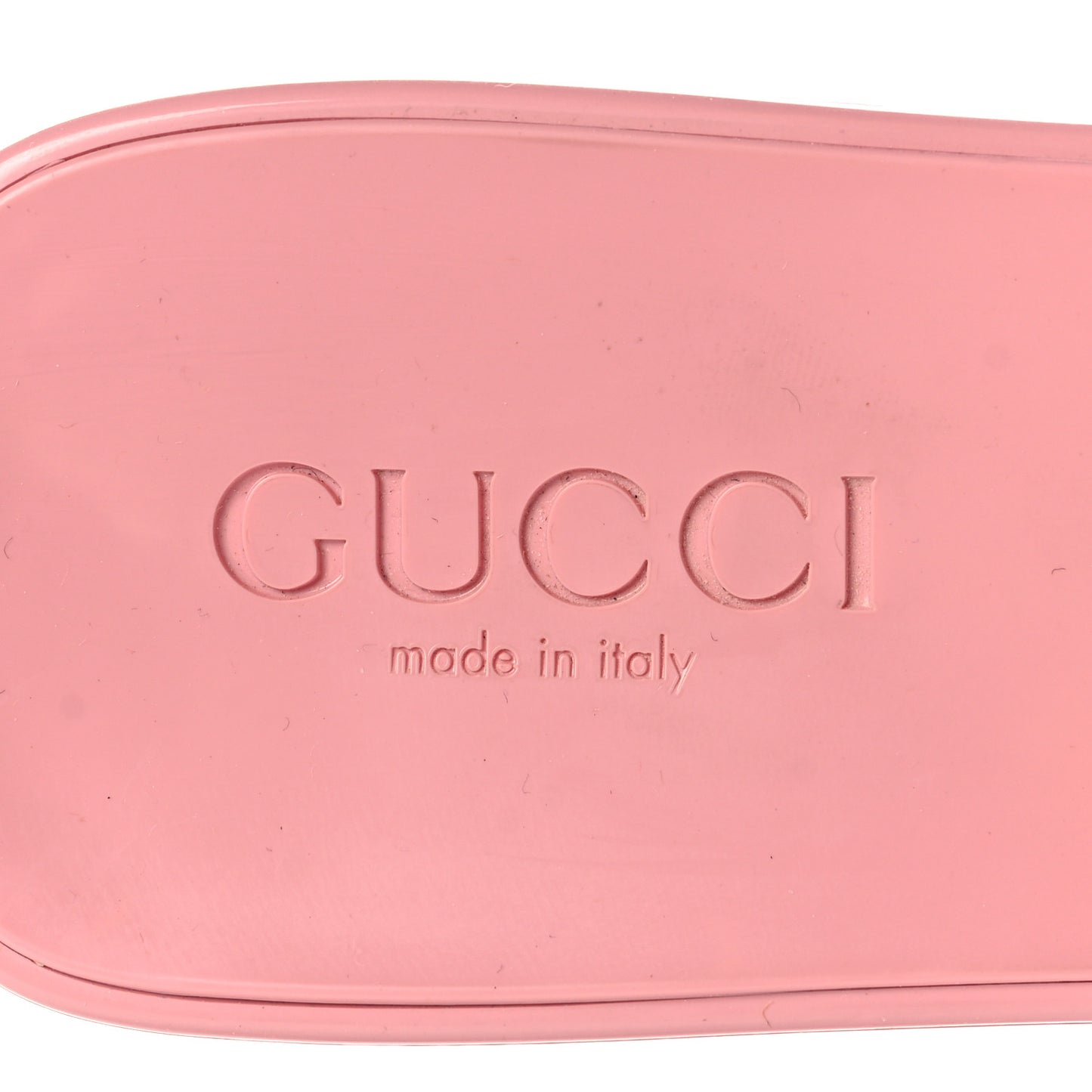 Rubber Gucci Logo Womens Platform 20/60mm Slide Sandals 38 Wild Rose