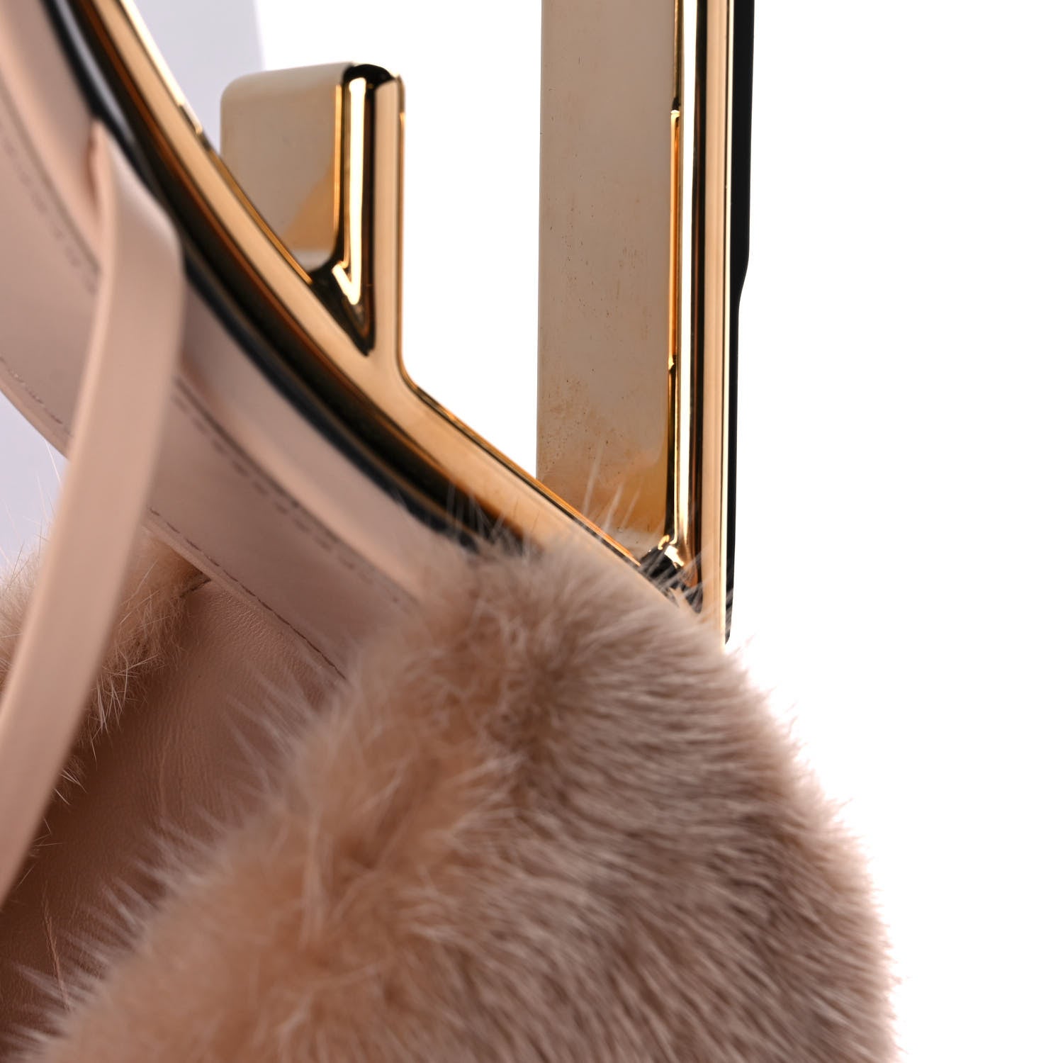 Fendi Mink Vitello Fendi First 95mm Slide Sandals 42 Pink 9 of 10