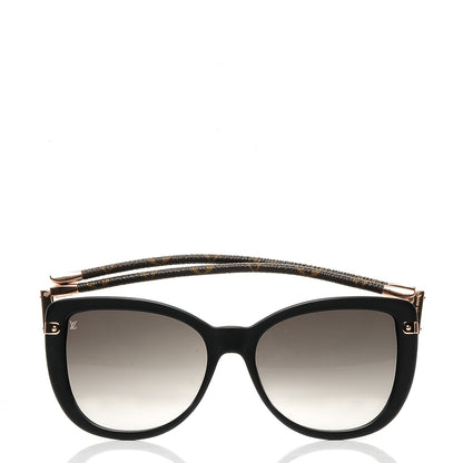 Louis Vuitton Monogram Acetate Charlotte Sunglasses Z0781W Black 9 of 9