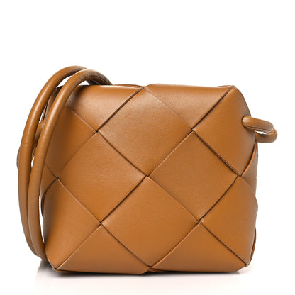 Bottega Veneta Lambskin Maxi Intrecciato Mini Cassette Camera Bag Acorn 1 of 9