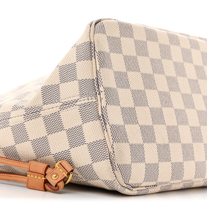 Louis Vuitton Damier Azur Neo Neverfull MM Rose Ballerine 9 of 14