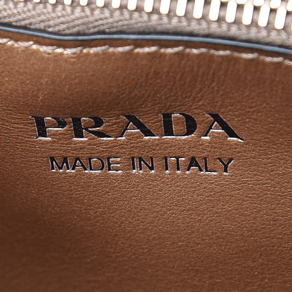 Prada Saffiano Cuir Calfskin Small Monochrome Top Handle Tote Quarzo Mordo 7 of 7