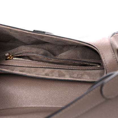 Christian Dior Grained Calfskin Saddle Bag Warm Taupe 5 of 9