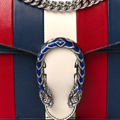 Gucci Goatskin Enamel Small Dionysus Shoulder Bag Red Blue White 9 of 11