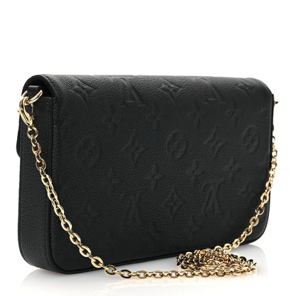 Louis Vuitton Empreinte Pochette Felicie Chain Wallet Black 4 of 13