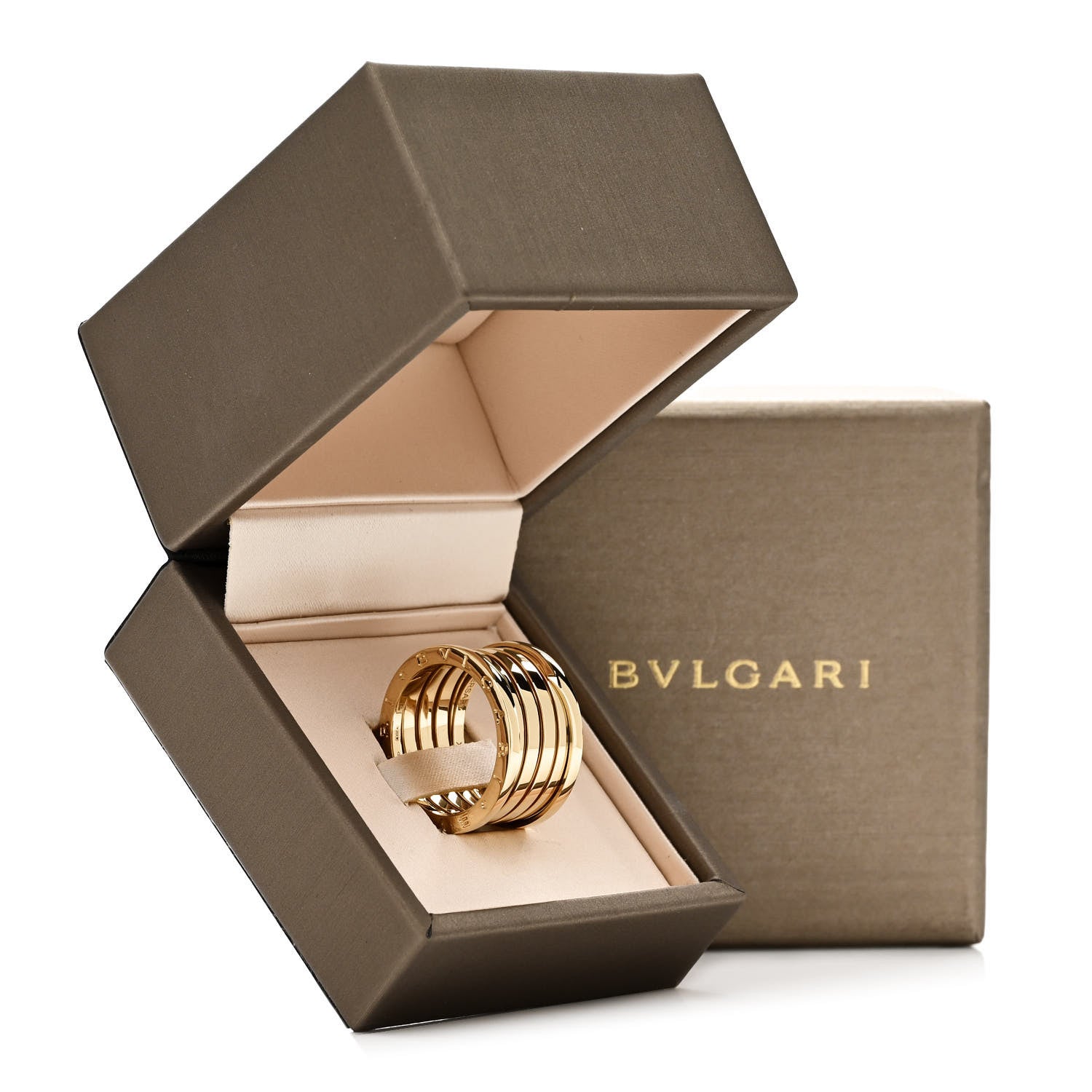Bulgari 18K Yellow Gold B.Zero1 Five-Band Anniversary Ring 60 9 7 of 7
