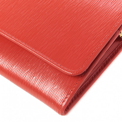 Prada Vitello Move Metal Oro Chain Wallet Lacca 5 of 9
