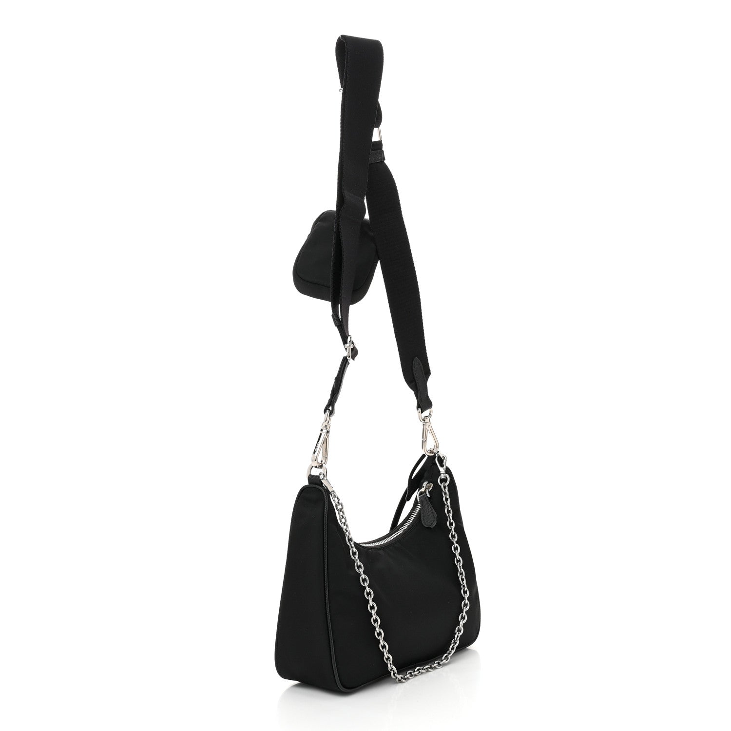 Prada Nylon Re-Edition 2005 Shoulder Bag Black 3 of 11