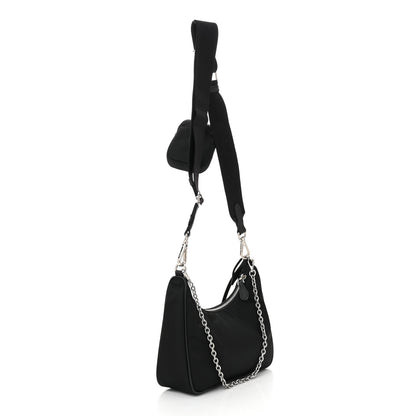 Prada Nylon Re-Edition 2005 Shoulder Bag Black 3 of 11