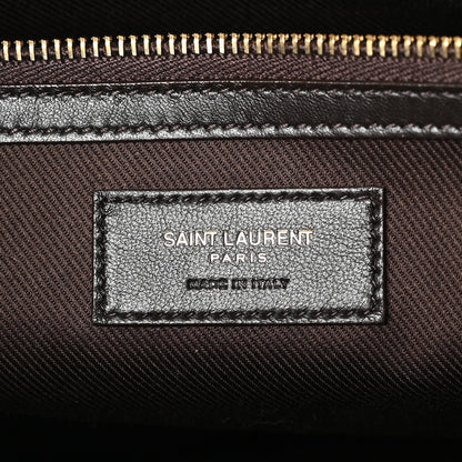 Saint Laurent Canvas Smooth Calfskin Le Monogramme 72H Duffle Chestnut 5 of 12