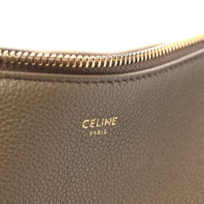 Celine Supple Grained Calfskin Large Lulu Shoulder Bag Souris 6 of 11