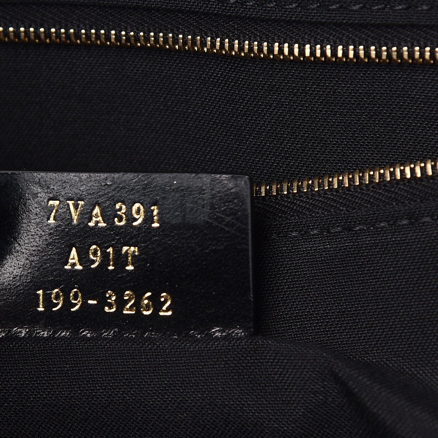 Fabric Jacquard Cuoio Roma FF Metallic Thread Karligraphy Tote Gold Black