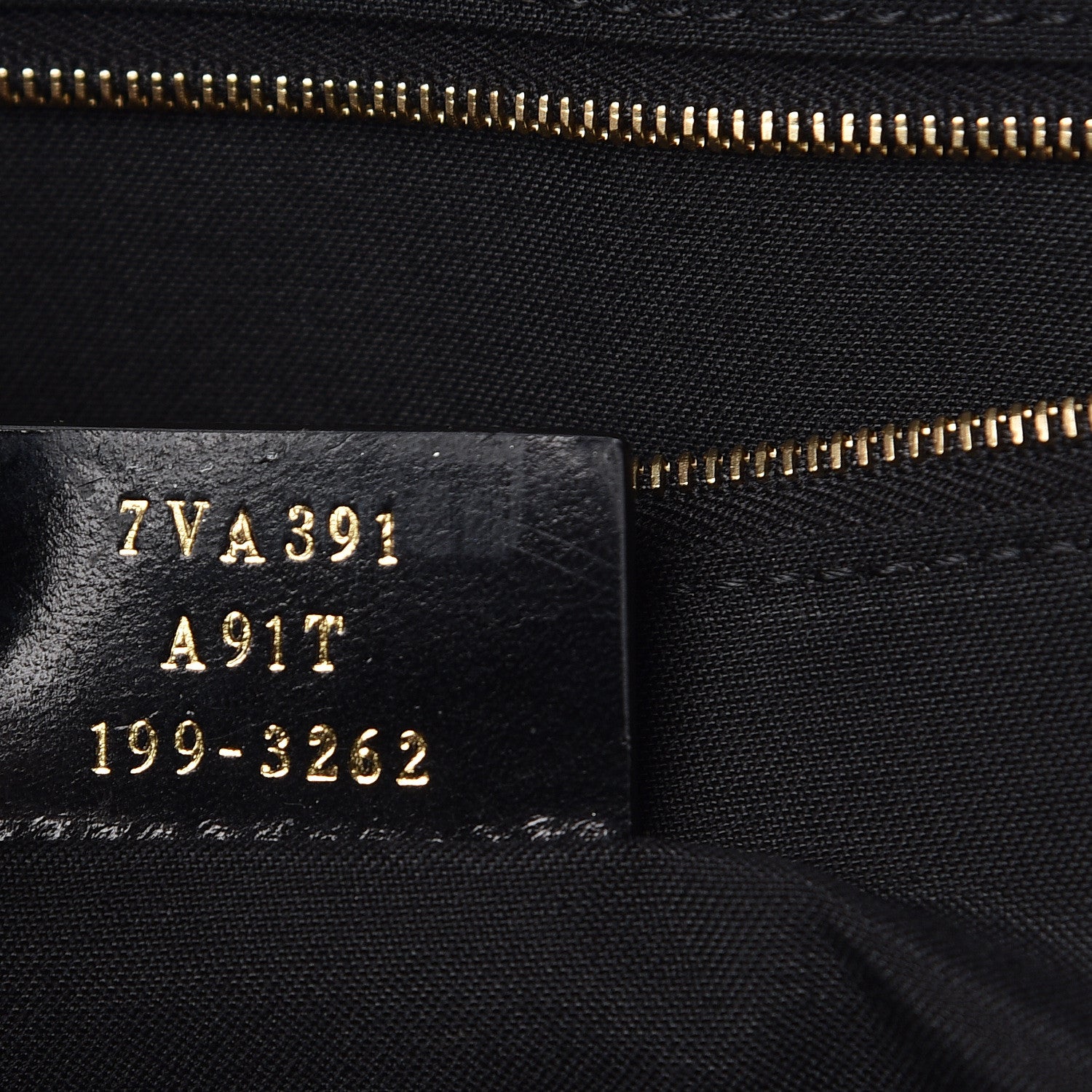 Fendi Fabric Jacquard Cuoio Roma FF Metallic Thread Karligraphy Tote Gold Black 7 of 10