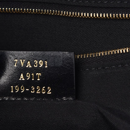 Fendi Fabric Jacquard Cuoio Roma FF Metallic Thread Karligraphy Tote Gold Black 7 of 10