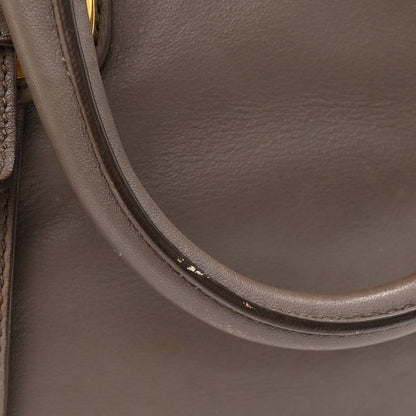 Prada Soft Calf Shopping Satchel Bag Bambu 13 of 14