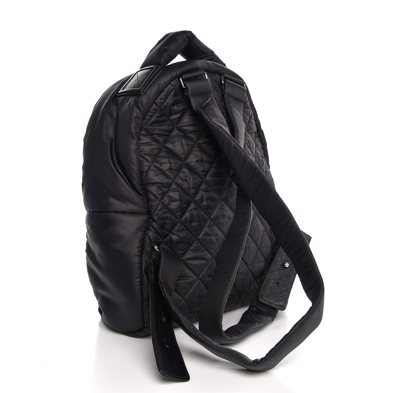Chanel Nylon Quilted Coco Cocoon Backpack Black 3 of 7