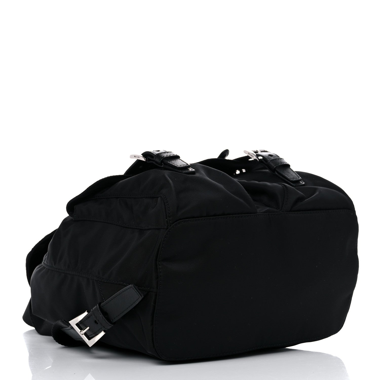 Prada Tessuto Nylon Saffiano Medium Backpack Black 4 of 10