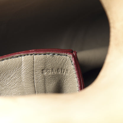 Celine Calfskin Suede All Soft Shoulder Bag Burgundy 9 of 17