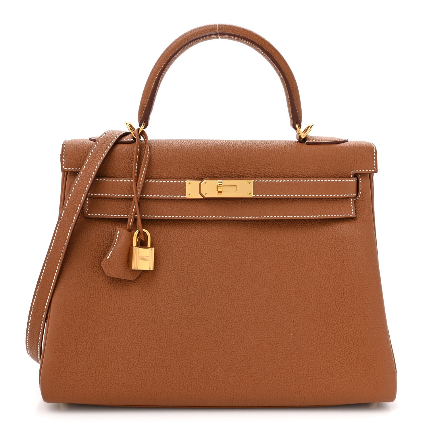 Hermes Togo Kelly Retourne 32 Gold 1 of 13