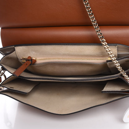 Chloe Suede Calfskin Medium Faye Shoulder Bag Tobacco 8 of 10