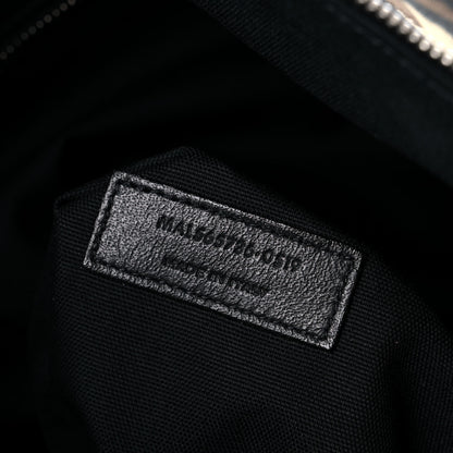 Saint Laurent Gabardine Camouflage Large Convertible ID Bag Black Green 9 of 9