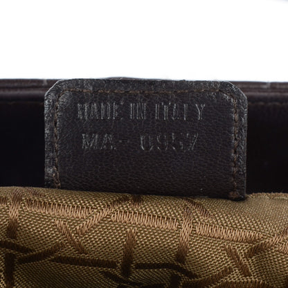 Christian Dior Lambskin Cannage Medium Lady Dior Dark Brown 6 of 6