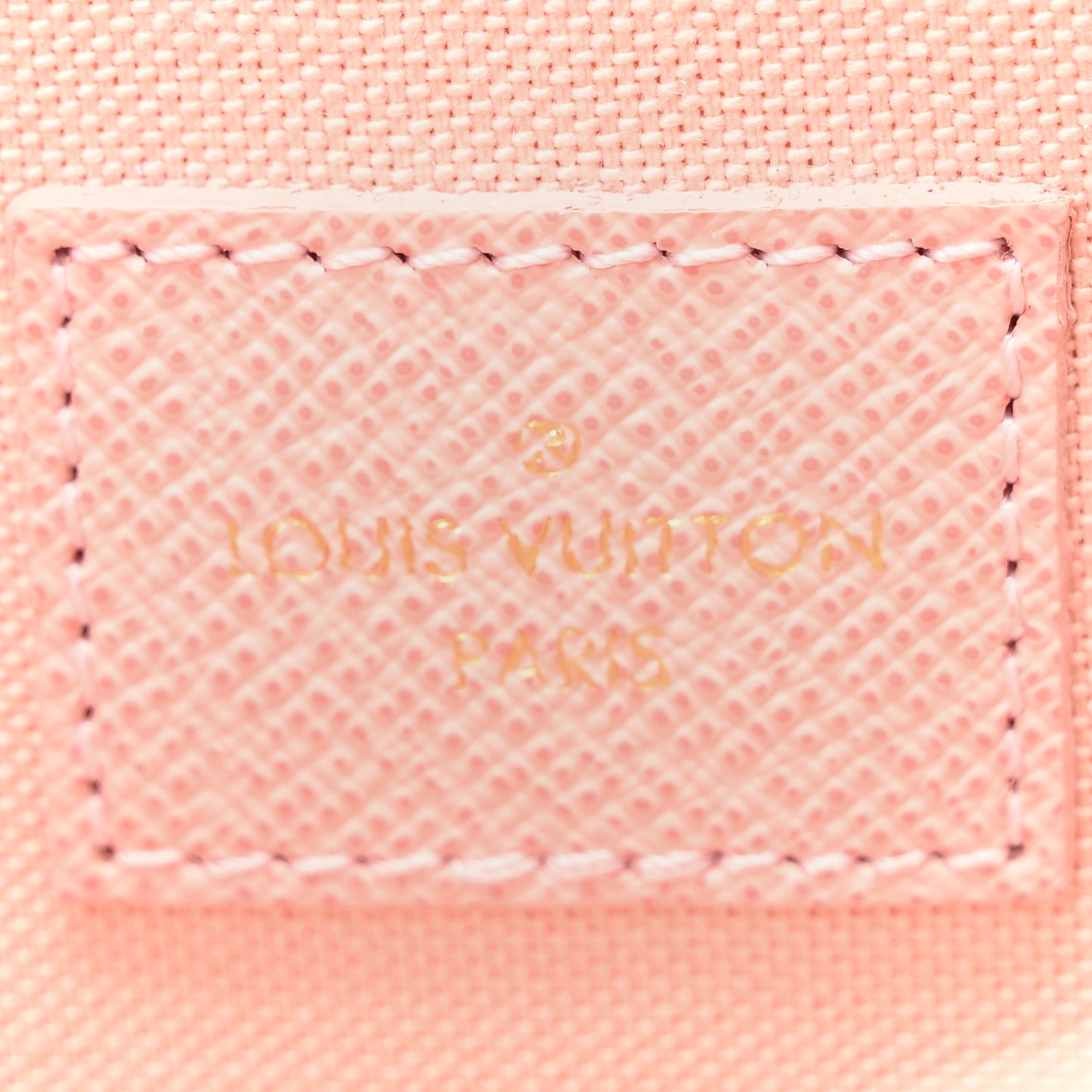 Damier Azur Pochette Felicie Chain Wallet Rose Ballerine