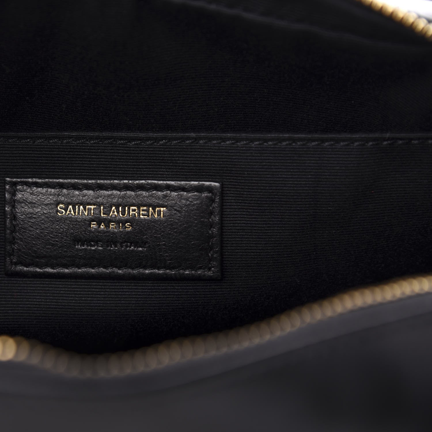 Saint Laurent Calfskin Matelasse Monogram Lou Camera Bag Black 6 of 10