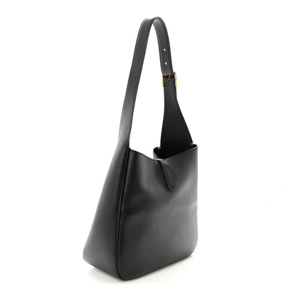 Saint Laurent Grained Calfskin Small Le 5 A 7 Soft Hobo Black 3 of 10