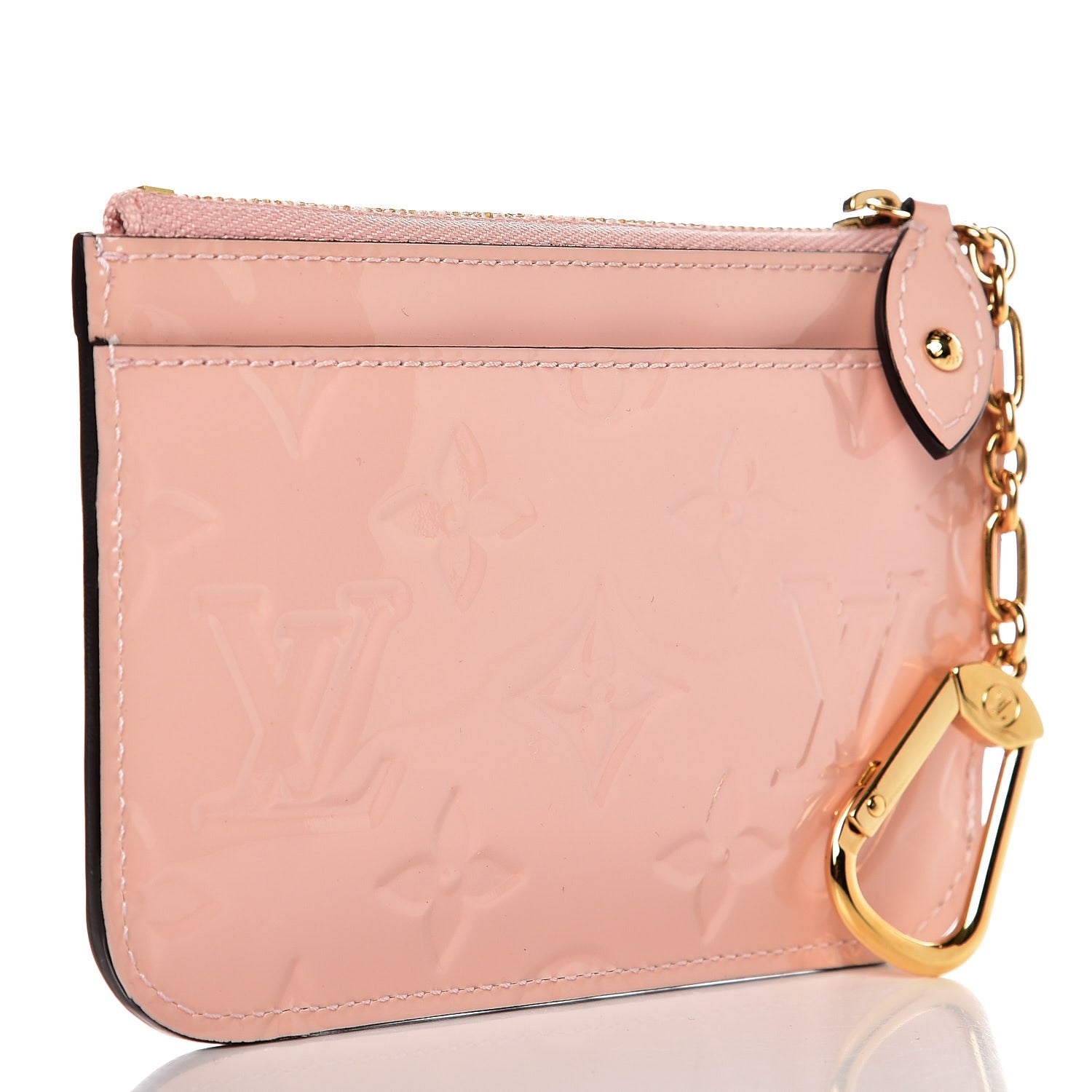 Louis Vuitton Vernis Key Pouch Rose Ballerine 3 of 7