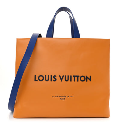 Louis Vuitton Cowhide Shopper Bag MM Safran 1 of 10