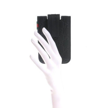 Gucci Leather Guccissima iPhone 3 and 4 Case Black 2 of 5