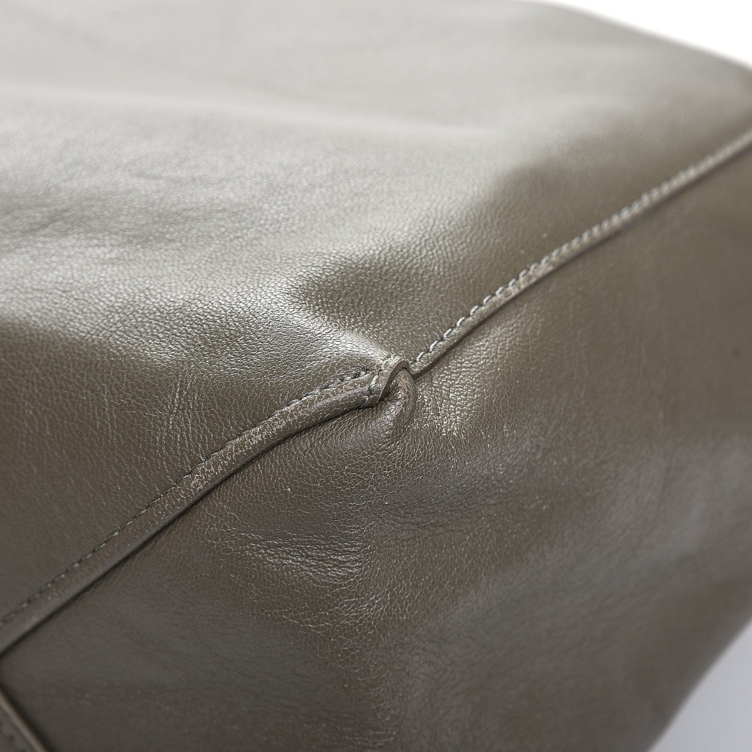 Celine Smooth Lambskin Vertical Bi-Cabas White Grey 14 of 14