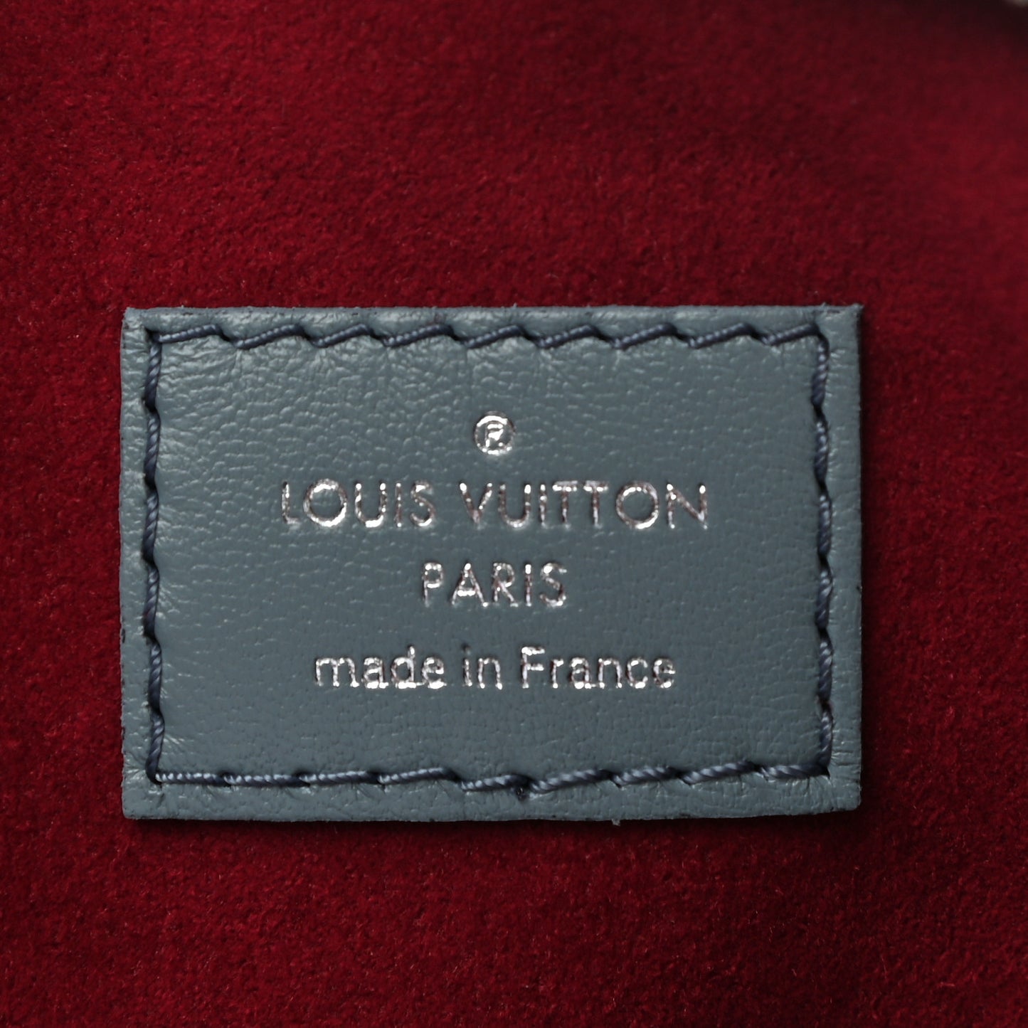Lambskin Embossed Monogram Coussin PM Blue Glacier