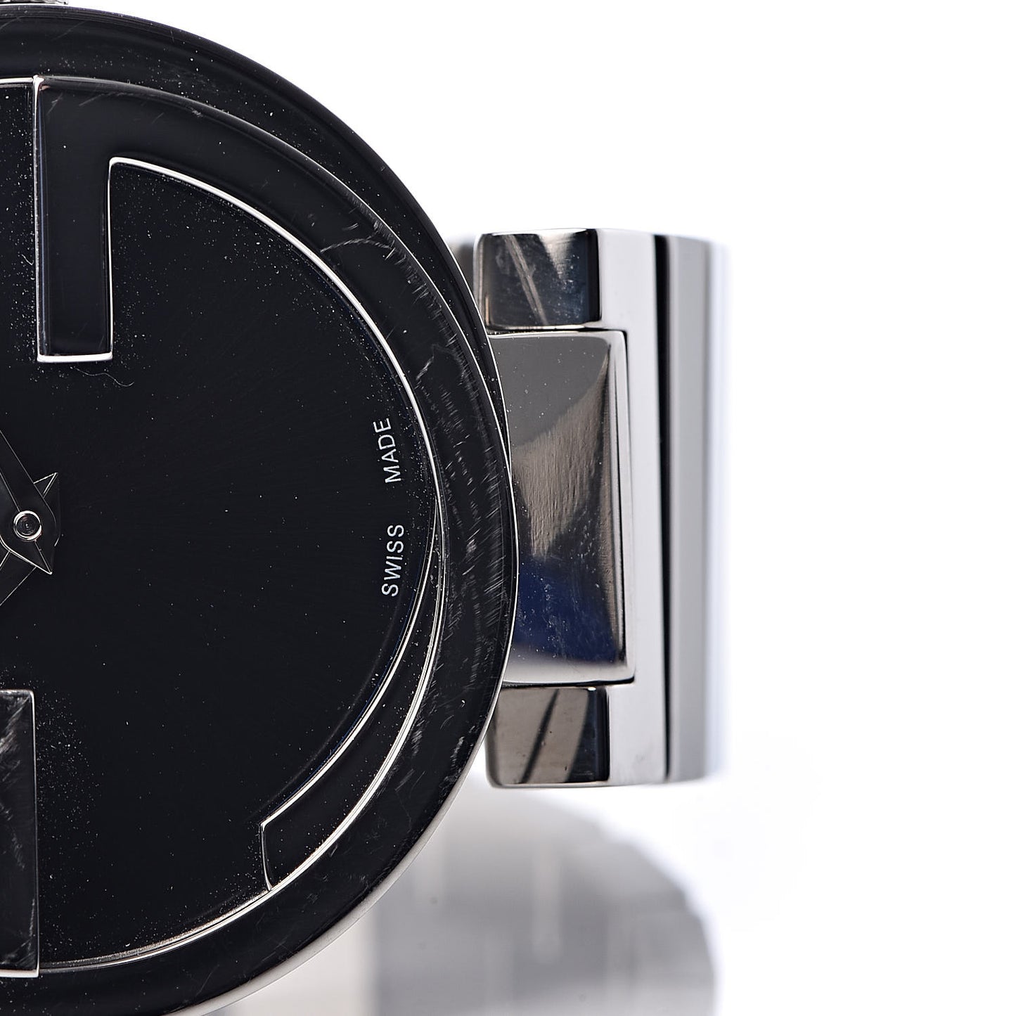 Stainless Steel 28mm Interlocking G Quartz Watch Black
