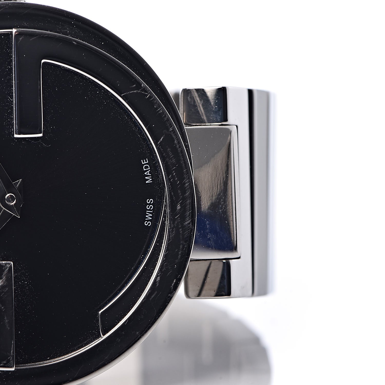 Gucci Stainless Steel 28mm Interlocking G Quartz Watch Black 12 of 12