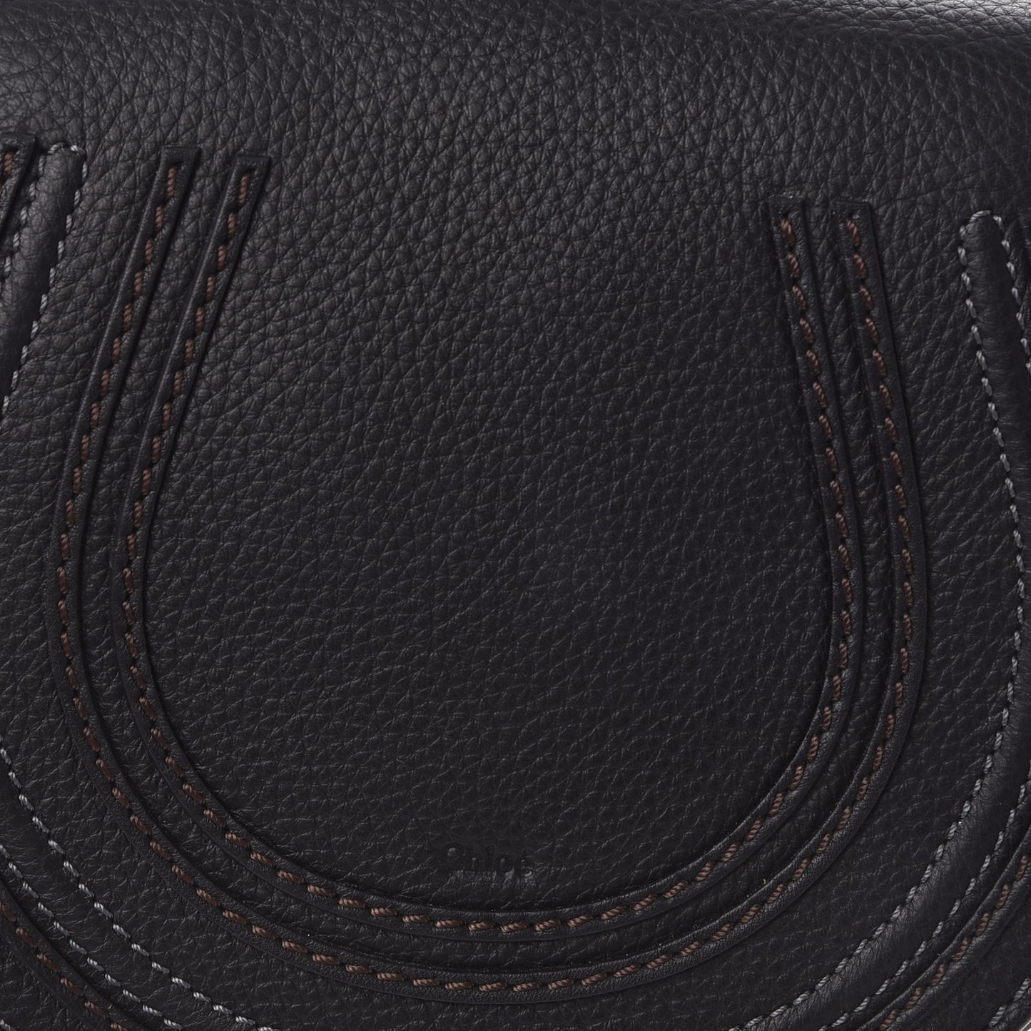 Calfskin Mini Marcie Round Crossbody Bag Black