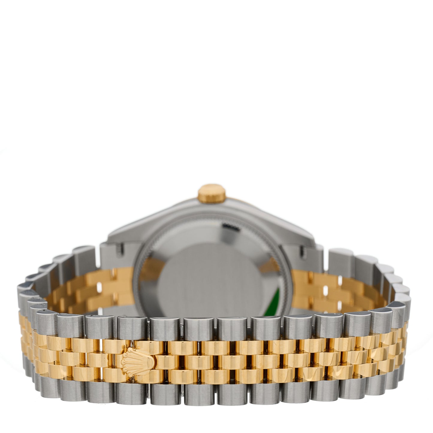 Stainless Steel 18K Yellow Gold Diamond 31mm Oyster Perpetual Datejust Watch Olive Green 278273