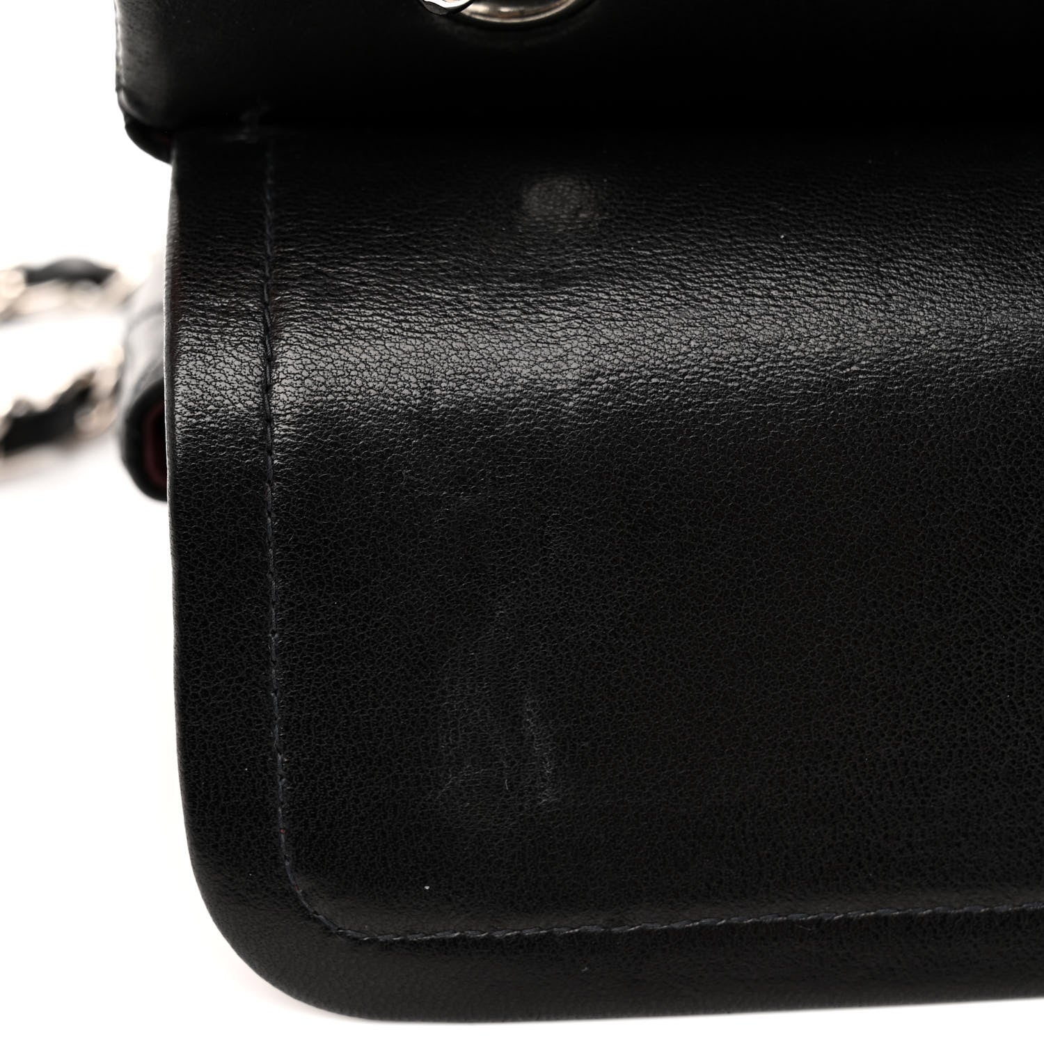Chanel Lambskin Quilted Medium Double Flap Black 11 of 13