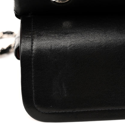 Chanel Lambskin Quilted Medium Double Flap Black 11 of 13