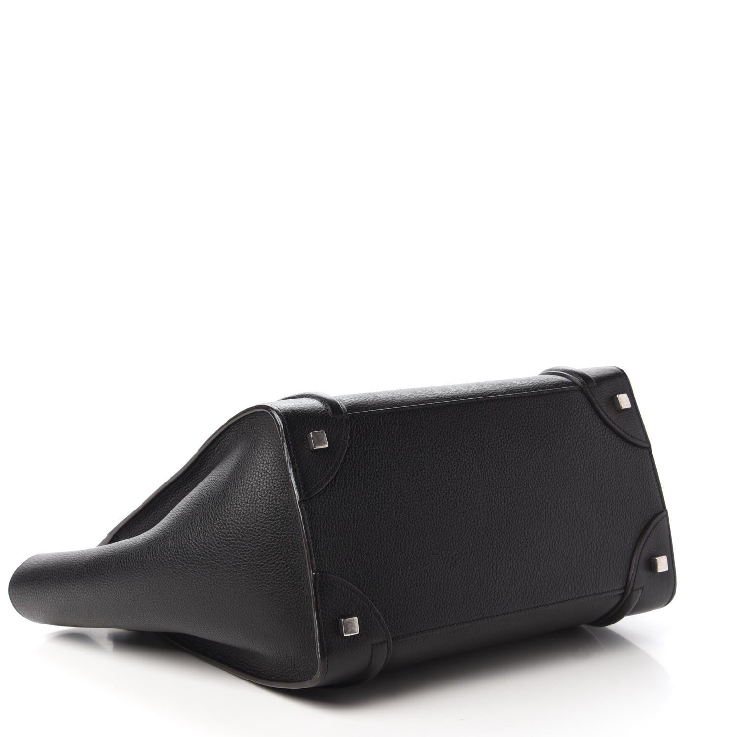 Celine Drummed Calfskin Mini Luggage Black 4 of 9