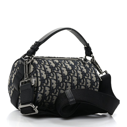 Christian Dior Oblique Mini Roller Messenger Bag Blue 3 of 9