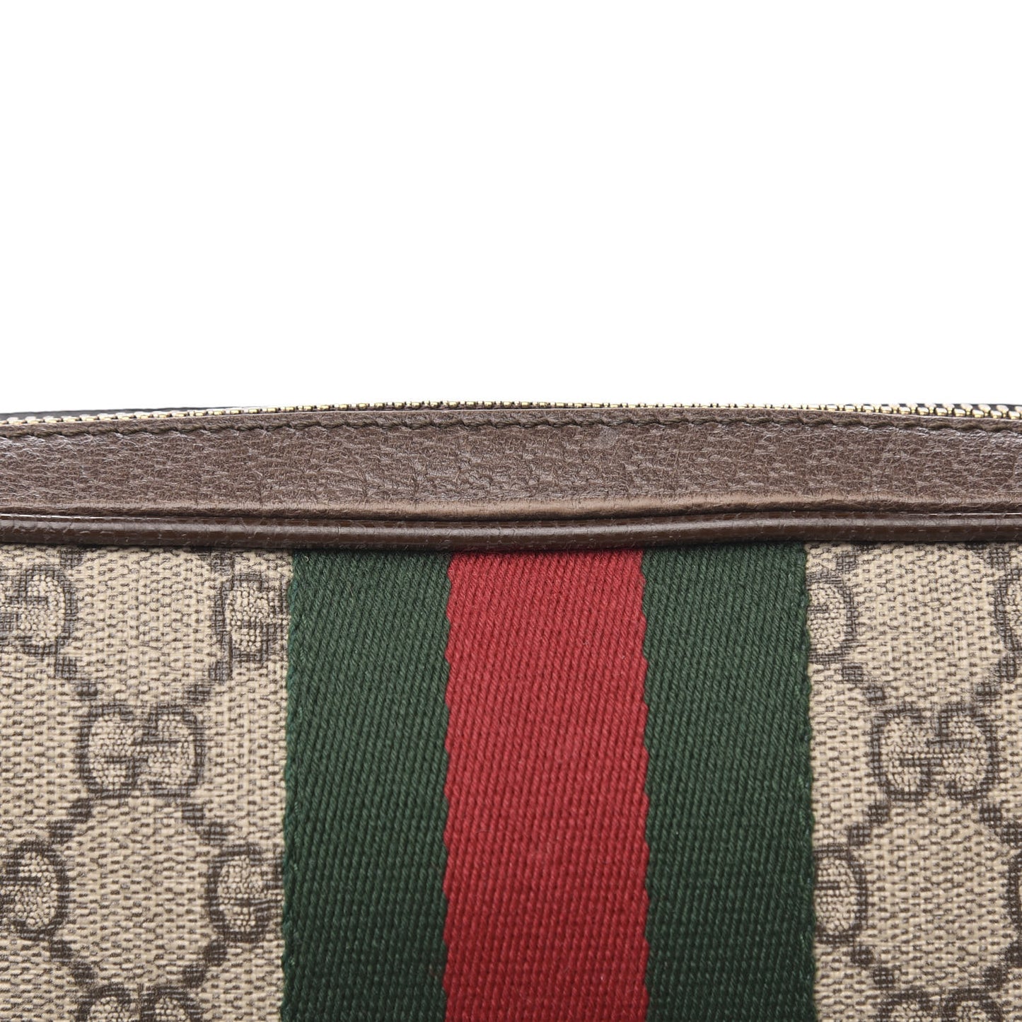GG Supreme Monogram Web Small Ophidia Messenger Bag Brown