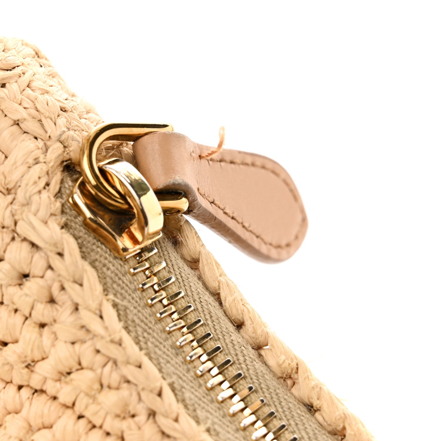 Prada Yarn Raffia Effect Crochet Re-Edition 2005 Shoulder Bag Naturale 10 of 10