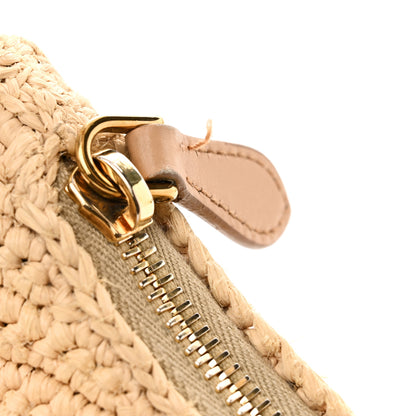 Prada Yarn Raffia Effect Crochet Re-Edition 2005 Shoulder Bag Naturale 10 of 10
